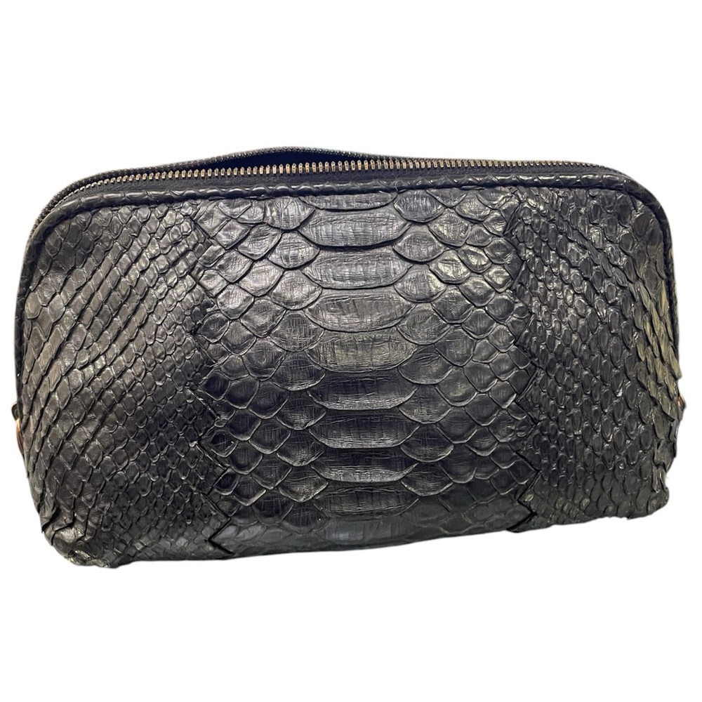 Authentic Bottega Veneta Black Python Cosmetics C… - image 3